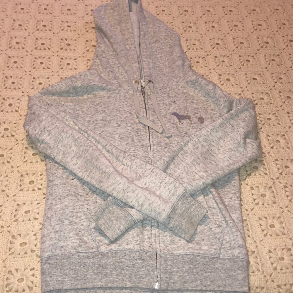 Pink zip up hoodie
